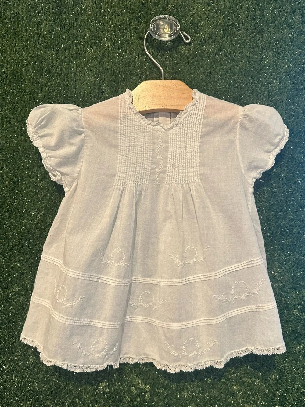 Classic White Embroidered Baby Dress